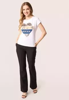 Футболка с принтом QUIOSQUE, белый