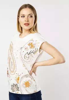 Футболка с принтом QUIOSQUE, белый