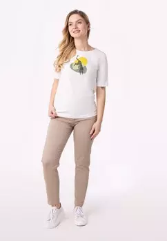 Футболка с принтом QUIOSQUE, белый