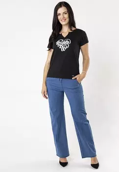 Футболка с принтом QUIOSQUE, черный