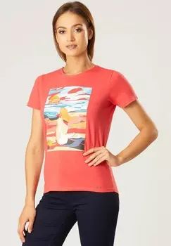 Футболка с принтом QUIOSQUE, цвет Mottled Red