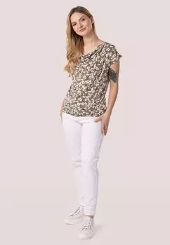 Футболка с принтом QUIOSQUE, оливковый