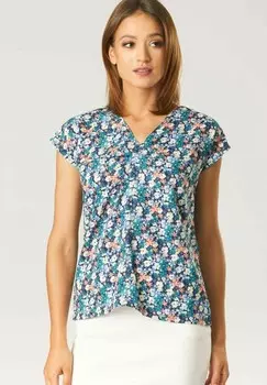 Футболка с принтом QUIOSQUE, синий