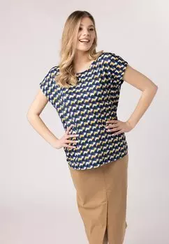 Футболка с принтом QUIOSQUE, синий