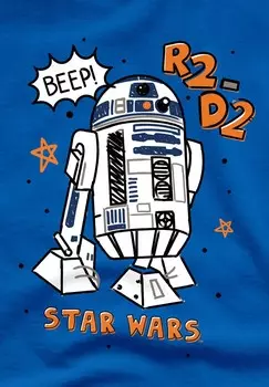 Футболка с принтом R2D2 MARKER Star Wars, синий