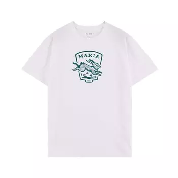 Футболка с принтом RABBIT Makia, белый