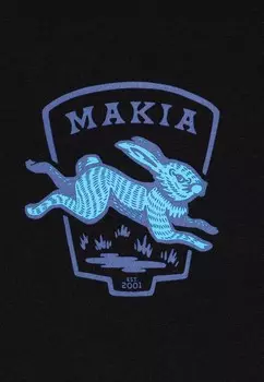 Футболка с принтом RABBIT UNISEX Makia, черный