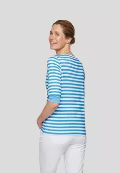 Футболка с принтом Rabe 1920, светло-голубой