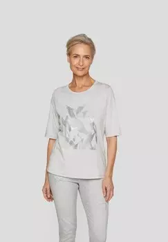 Футболка с принтом Rabe, серый