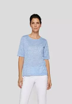 Футболка с принтом Rabe, темно-синий