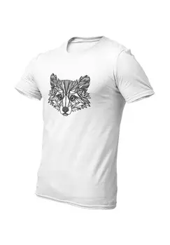 Футболка с принтом RACCOON LINEART Reverve Fashion, белый