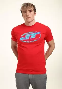 Футболка с принтом RACING AND LOGO Henry Tiger, красный