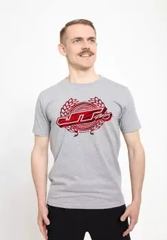 Футболка с принтом RACING LOGO Henry Tiger, цвет Heather Grey