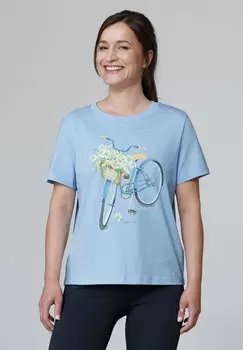 Футболка с принтом RAD watapparel, светло-голубой