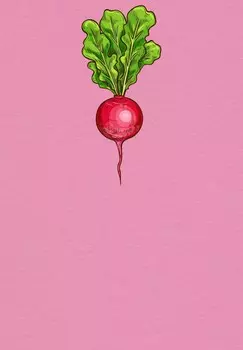 Футболка с принтом RADIESCHEN watapparel, светло-розовый