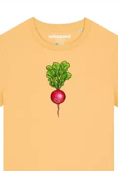 Футболка с принтом RADIESCHEN watapparel, желтый