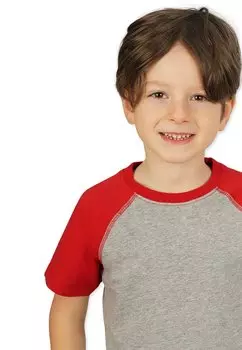 Футболка с принтом RAGLAN Band Of Rascals, цвет red