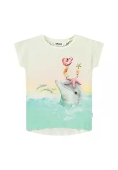 Футболка с принтом RAGNHILDE Molo, светло-голубой