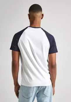 Футболка с принтом Raidan Pepe Jeans, темно-синяя