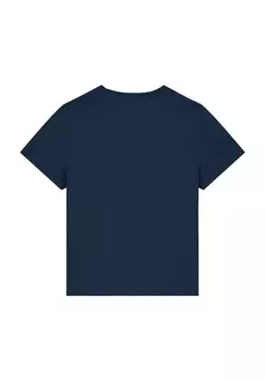 Футболка с принтом RAINBOW BANANA watapparel, темно-синий