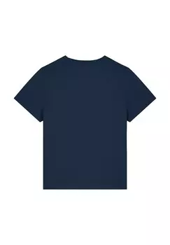 Футболка с принтом RAINBOW CASSETTE watapparel, темно-синий