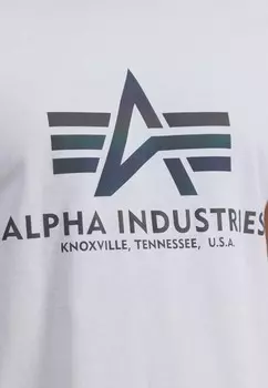 Футболка с принтом RAINBOW REF Alpha Industries, светло-серый