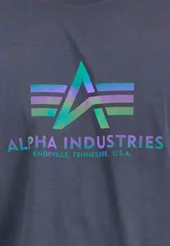 Футболка с принтом RAINBOW REF Alpha Industries, темно-серый