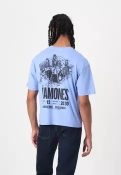 Футболка с принтом RAMONES CROP GAP, синий