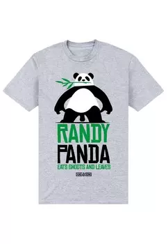 Футболка с принтом RANDY PANDA Henry Tiger, цвет Mottled Light Grey