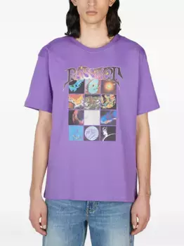 Футболка с принтом RASSVET, фиолетовый