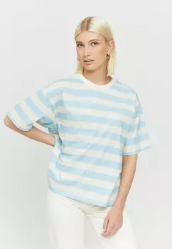 Футболка с принтом RAVI Mazine, цвет dream blue offwhite