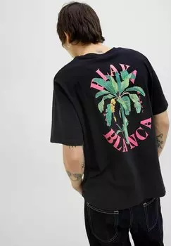 Футболка с принтом RCKEN RUNDHALS Jack & Jones, черный