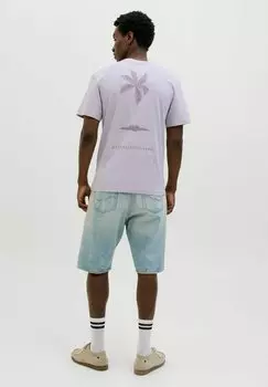 Футболка с принтом RCKEN RUNDHALSAUSSCHNITT Jack & Jones, сиреневый