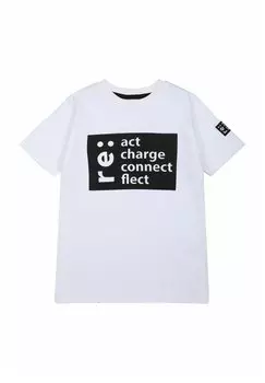 Футболка с принтом RE ACT The New, цвет bright white