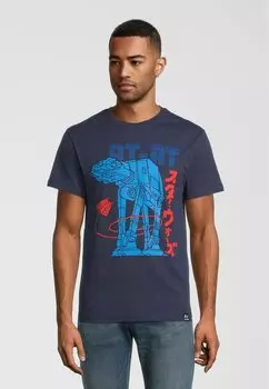 Футболка с принтом Re:Covered, синий