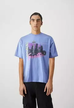 Футболка с принтом Re:Ctn Tee Happy Hour Unisex Manastash, фиолетовая