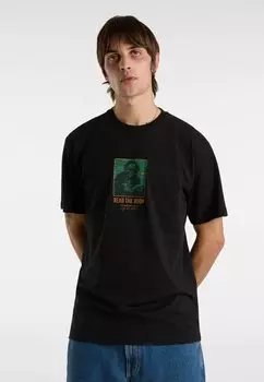 Футболка с принтом READ THE ROOM Vans, черный