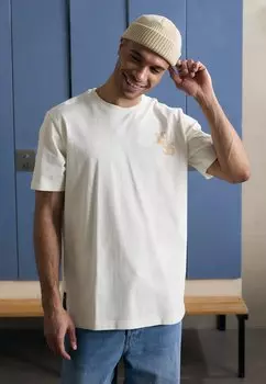 Футболка с принтом REAL MADRID HEAVY - Club wear Adidas Originals, кремовый