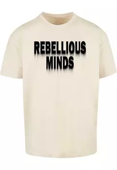 Футболка с принтом REBELLIOUS MINDS HEAVY Merchcode, цвет Transparent