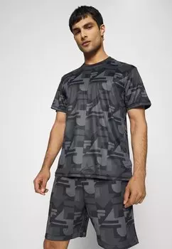 Футболка с принтом RECANTI REGULAR TEE Fila, черная красота