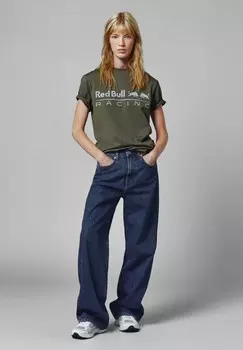 Футболка с принтом RED BULL RACING LOGO DRIVER TEE Pepe Jeans, темно-зеленый