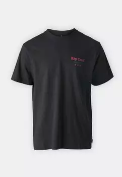 Футболка с принтом Reel It In Tee Unisex Rip Curl, черная