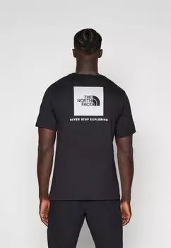 Футболка с принтом REFLECTIVE BOX TEE The North Face, черный
