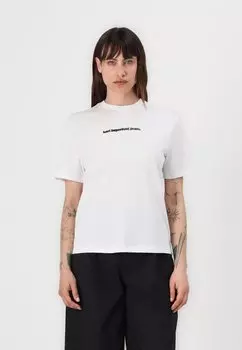 Футболка с принтом REG BLUR LOGO TEE Karl Lagerfeld Jeans, белый
