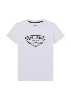 Футболка с принтом REGEN Pepe Jeans, цвет white