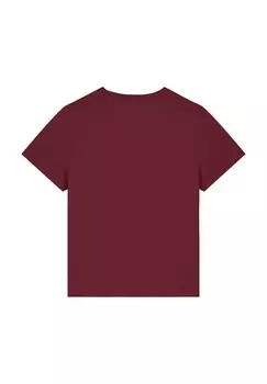 Футболка с принтом REGENBOGEN watapparel, бордовый