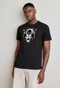 Футболка с принтом REGULAR FIT Antony Morato, черный