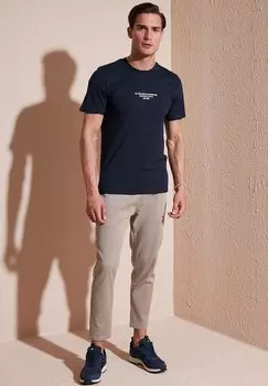 Футболка с принтом Regular Fit Buratti, темно-синяя