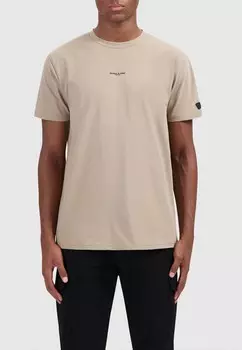 Футболка с принтом REGULAR FIT CREWNECK Ballin, серо-коричневый