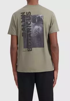 Футболка с принтом REGULAR FIT CREWNECK Ballin, темно-зеленый